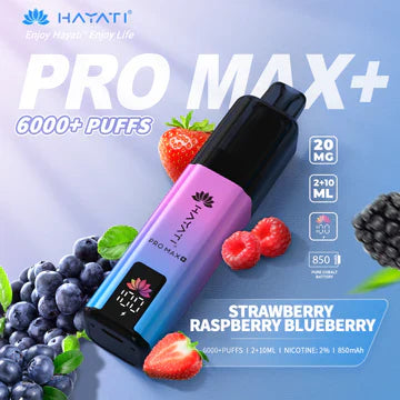 Hayati crystal  Pro Max+ 6000 Puffs Vape Kit - Pack of 5