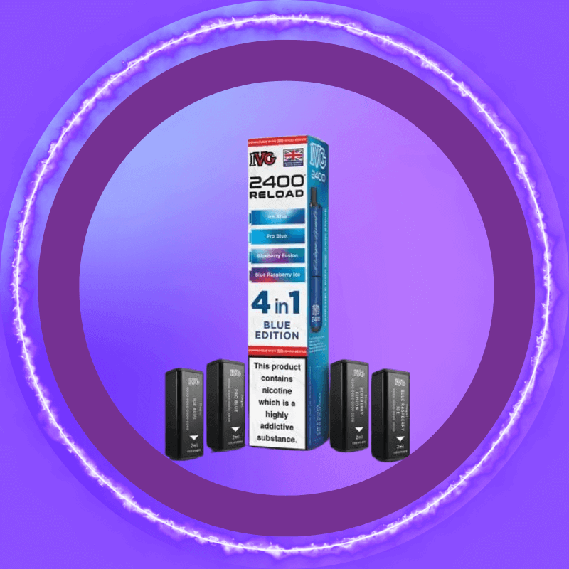 IVG 2400 Reload 4-in-1 Multi Flavour Prefilled Vape Pods (Pack of 5)