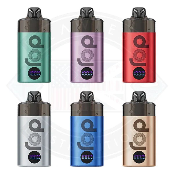 Vaporesso Dojo Blast 6000 puffs disposable vape UK , with six colours Green, Purple, Red, Silver, Blue & Chocolate.