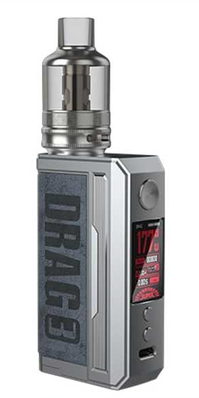 Voopoo Drag 3 Vape Kit UK, having Smoke Silver Colour.