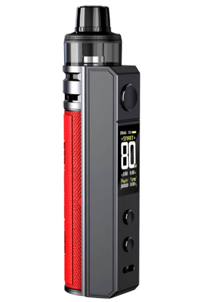 Voopoo Drag H80 S Pod Mod Kit UK. having Red colour.