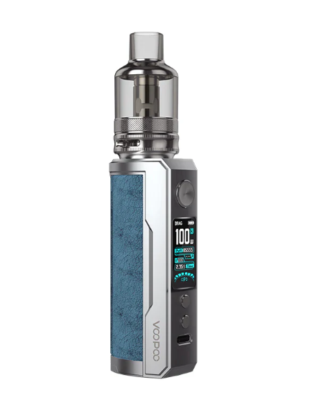 Voopoo Drag X Plus Vape Kit UK, having Prussian Blue colour.