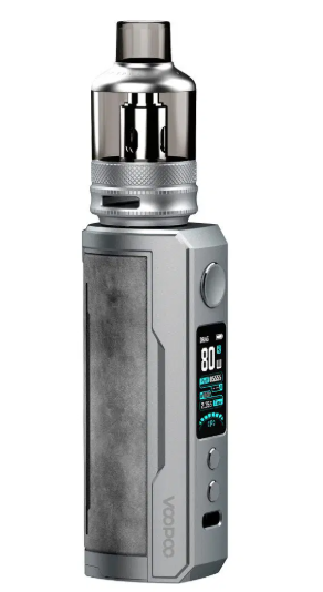 Voopoo Drag X Plus Vape Kit UK, having Smoke Grey colour.