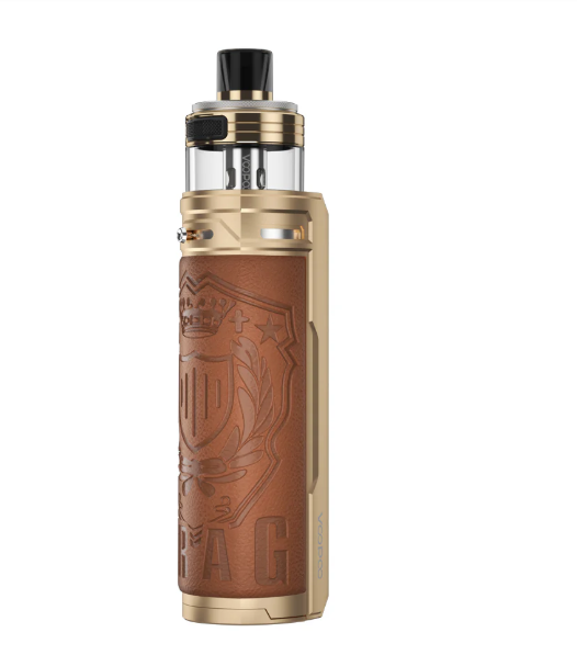 Voopoo drag x pnp-x pod kit UK, having Shield Golden Colour.