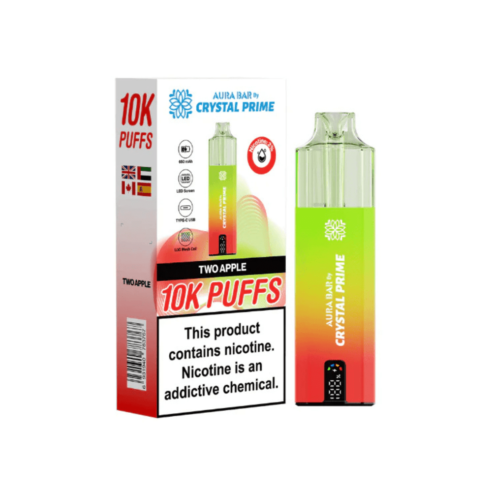 Crystal Prime Aura Bar 10k Puffs Prefilled Vape pod kit