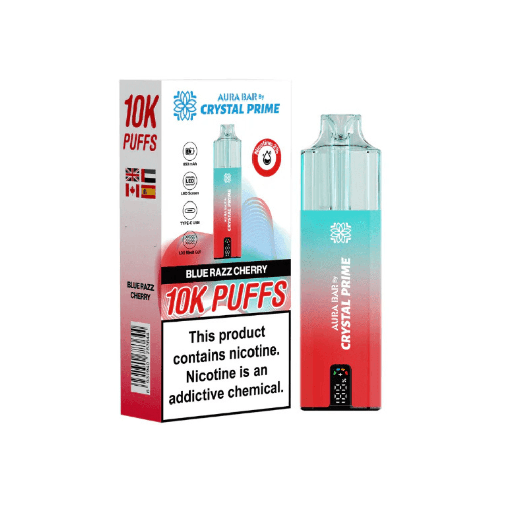 Crystal Prime Aura Bar 10k Puffs Prefilled Vape pod kit