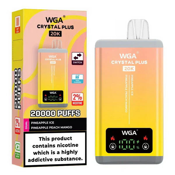 WGA Crystal Plus 20000 Disposable Vape 2-in-1 Rechargeable