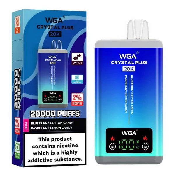 WGA Crystal Plus 20000 Disposable Vape 2-in-1 Rechargeable