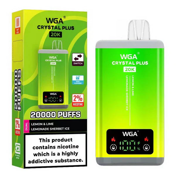WGA Crystal Plus 20000 Disposable Vape 2-in-1 Rechargeable