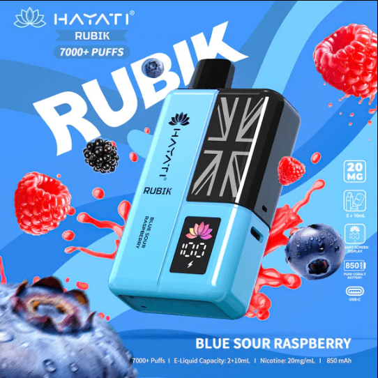 Hayati Rubik 7000+ Puffs Disposable Pod Vape Kit (Box of 5)