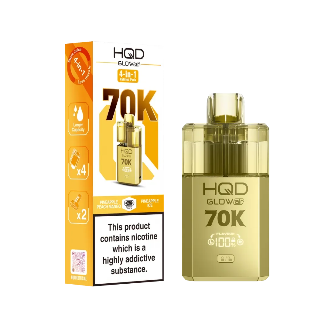 HQD Glow Air 70K Puffs Prefilled Pod Kit