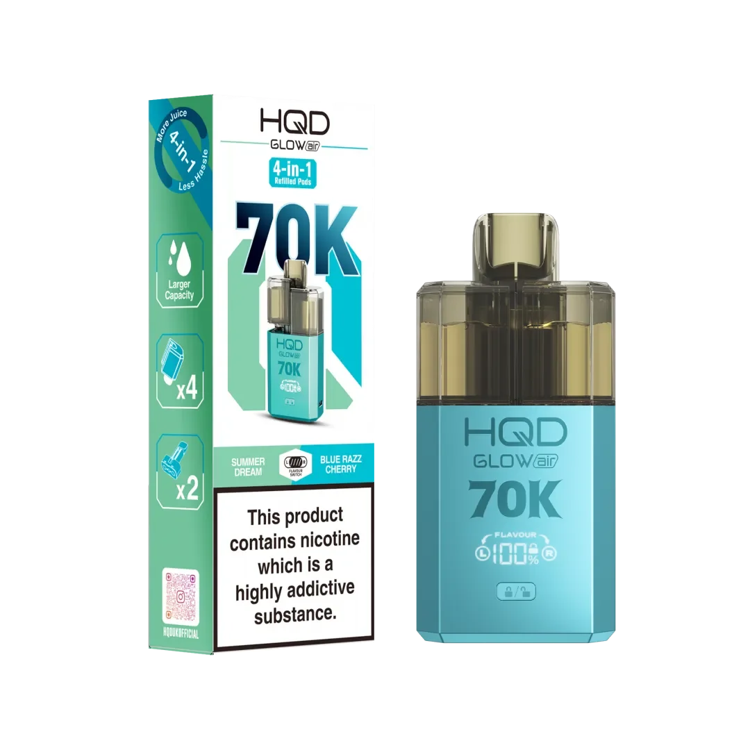 HQD Glow Air 70K Puffs Prefilled Pod Kit