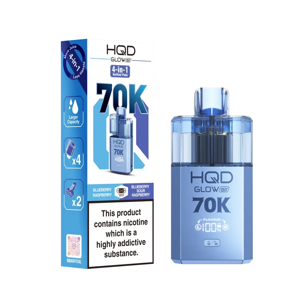 HQD Glow Air 70K Puffs Prefilled Pod Kit