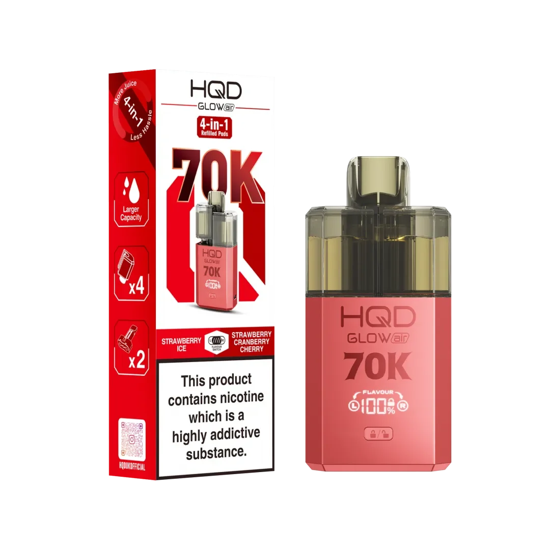 HQD Glow Air 70K Puffs Prefilled Pod Kit