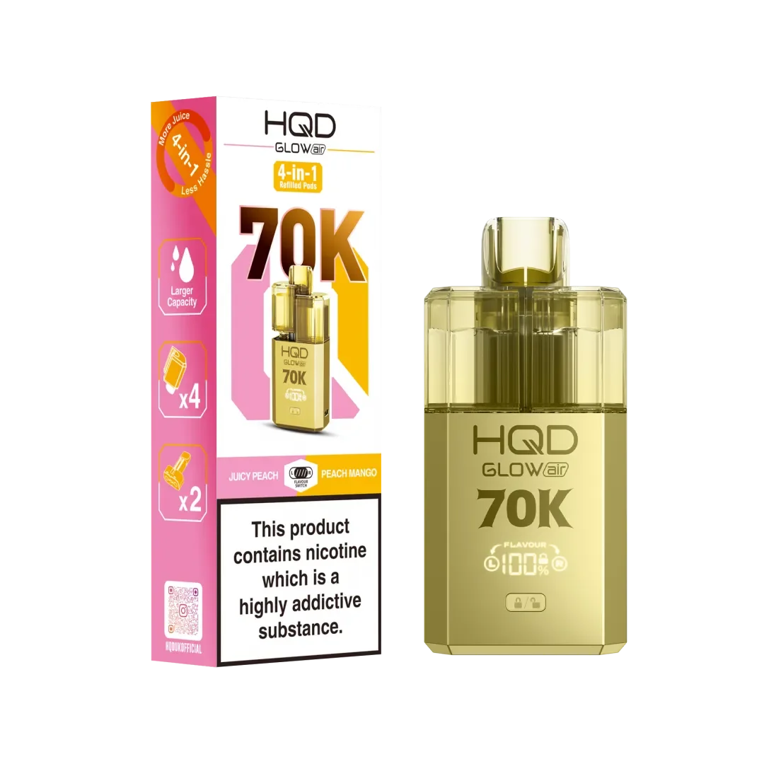 HQD Glow Air 70K Puffs Prefilled Pod Kit