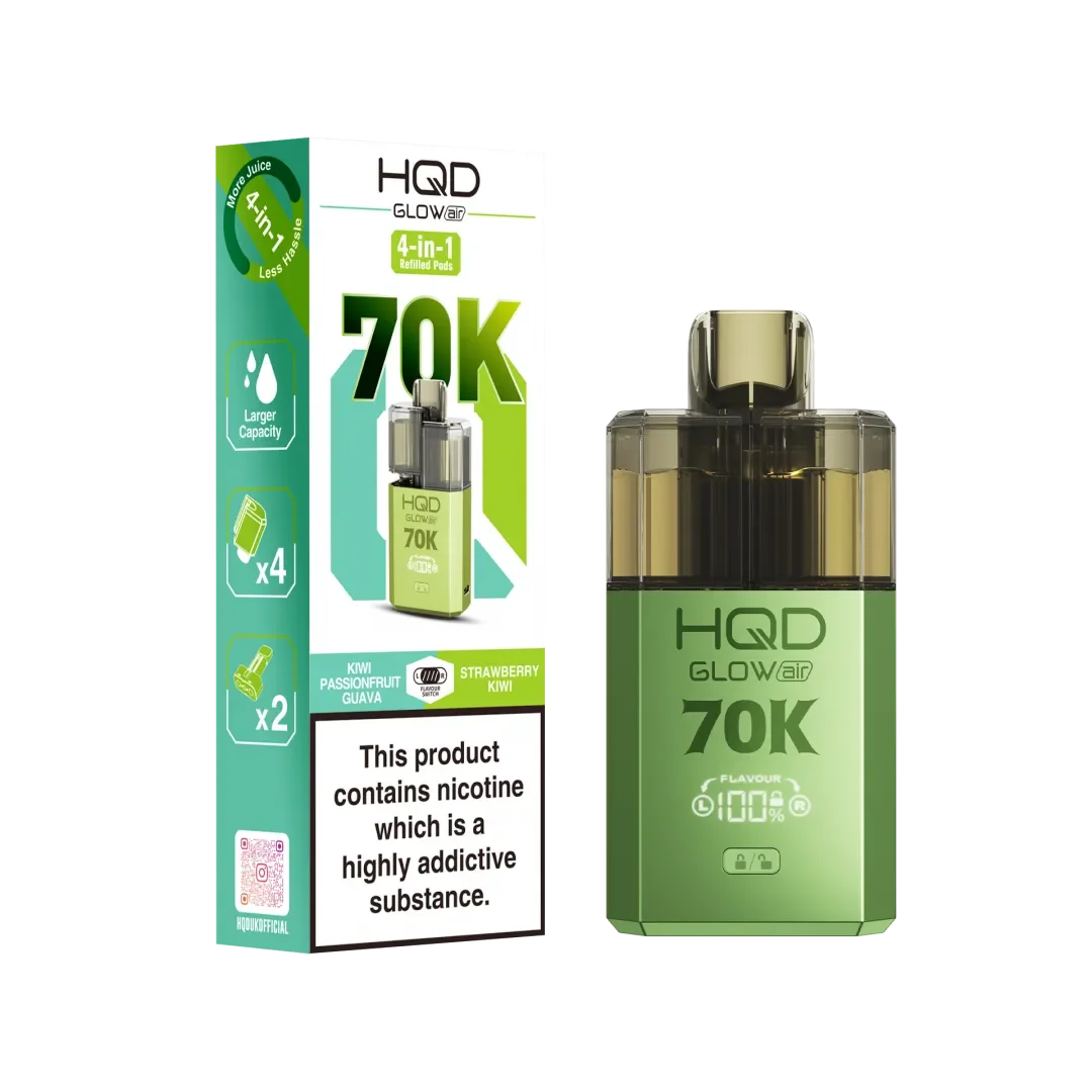 HQD Glow Air 70K Puffs Prefilled Pod Kit