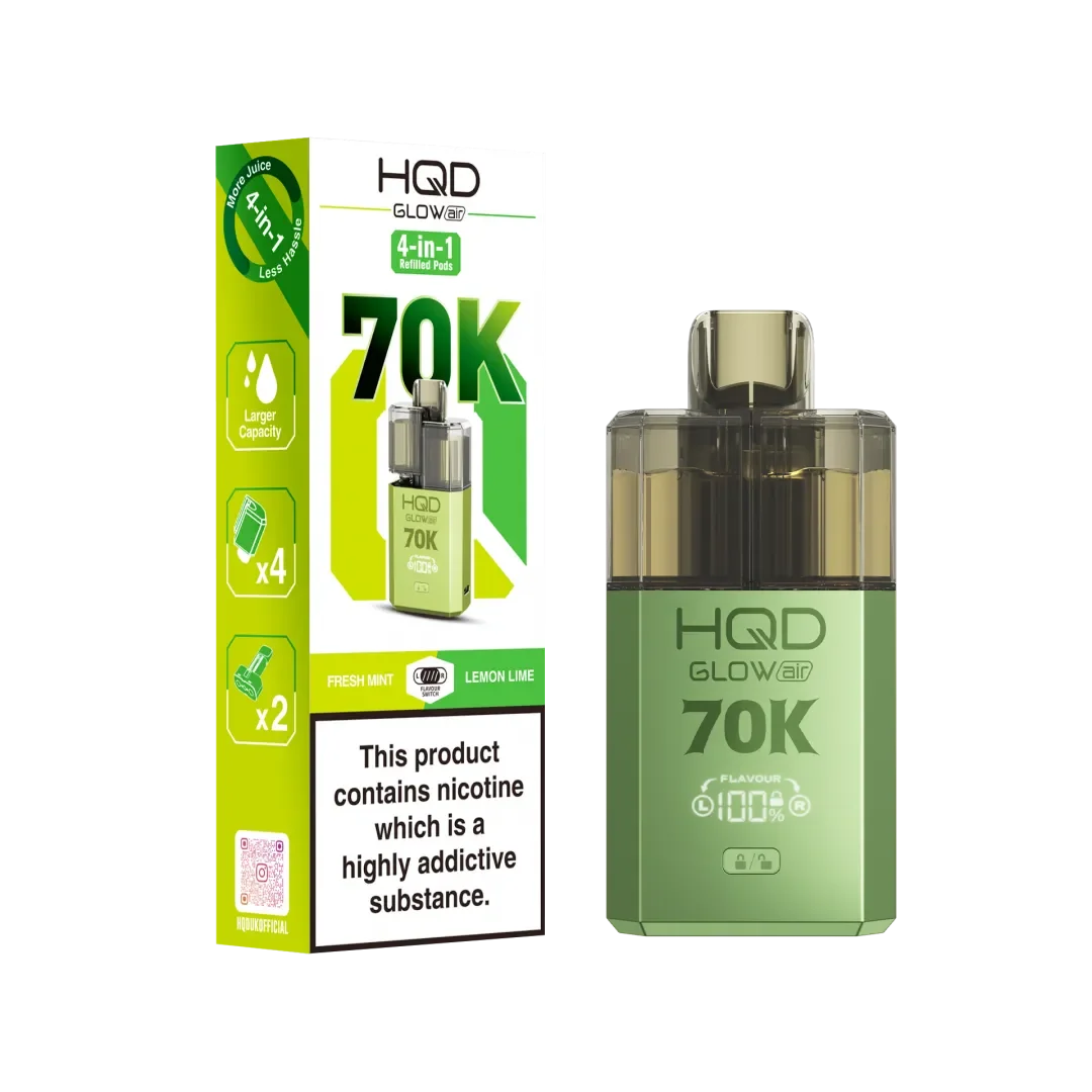 HQD Glow Air 70K Puffs Prefilled Pod Kit
