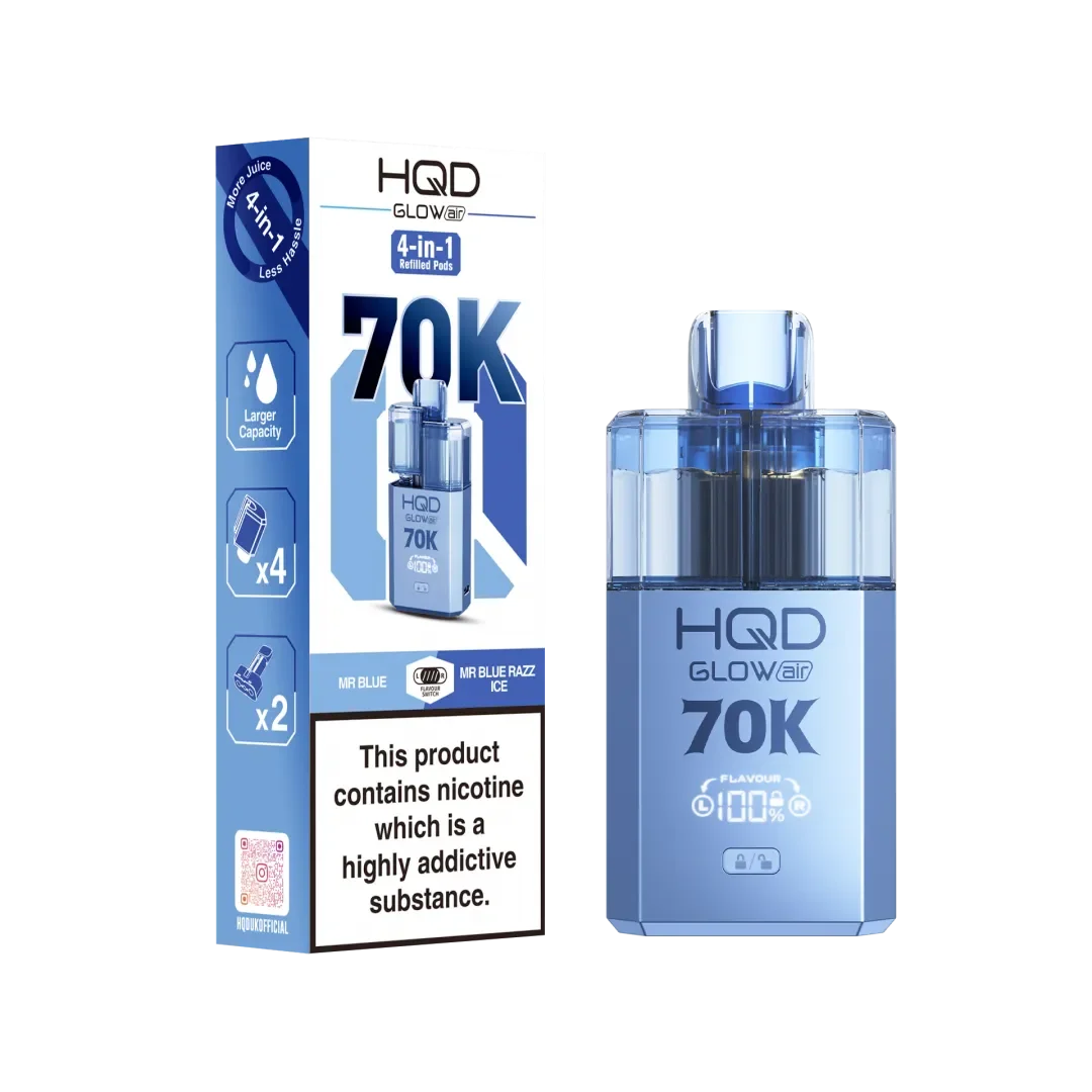 HQD Glow Air 70K Puffs Prefilled Pod Kit