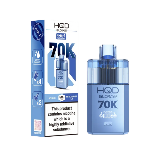 HQD Glow Air 70K Puffs Prefilled Pod Kit