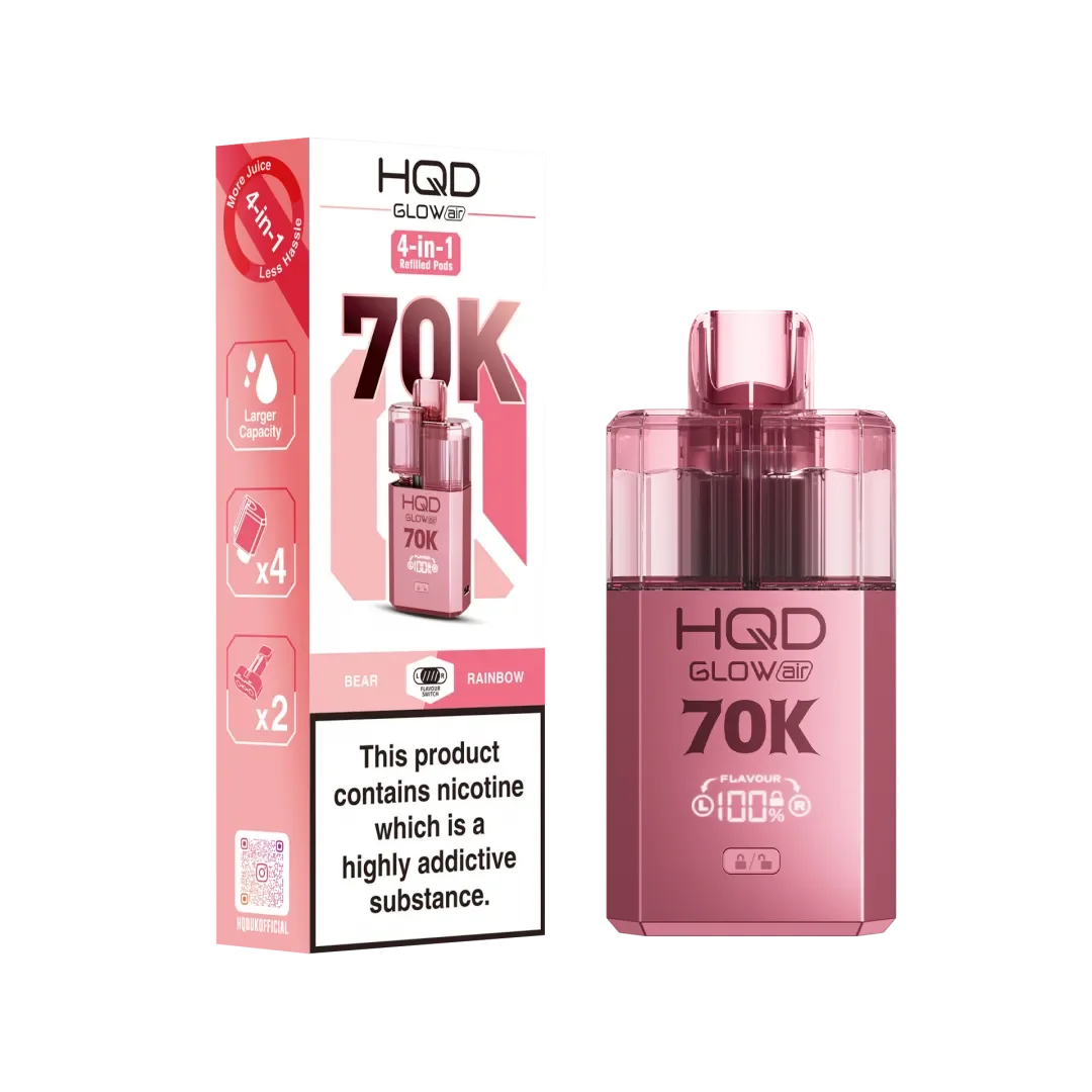 HQD Glow Air 70K Puffs Prefilled Pod Kit