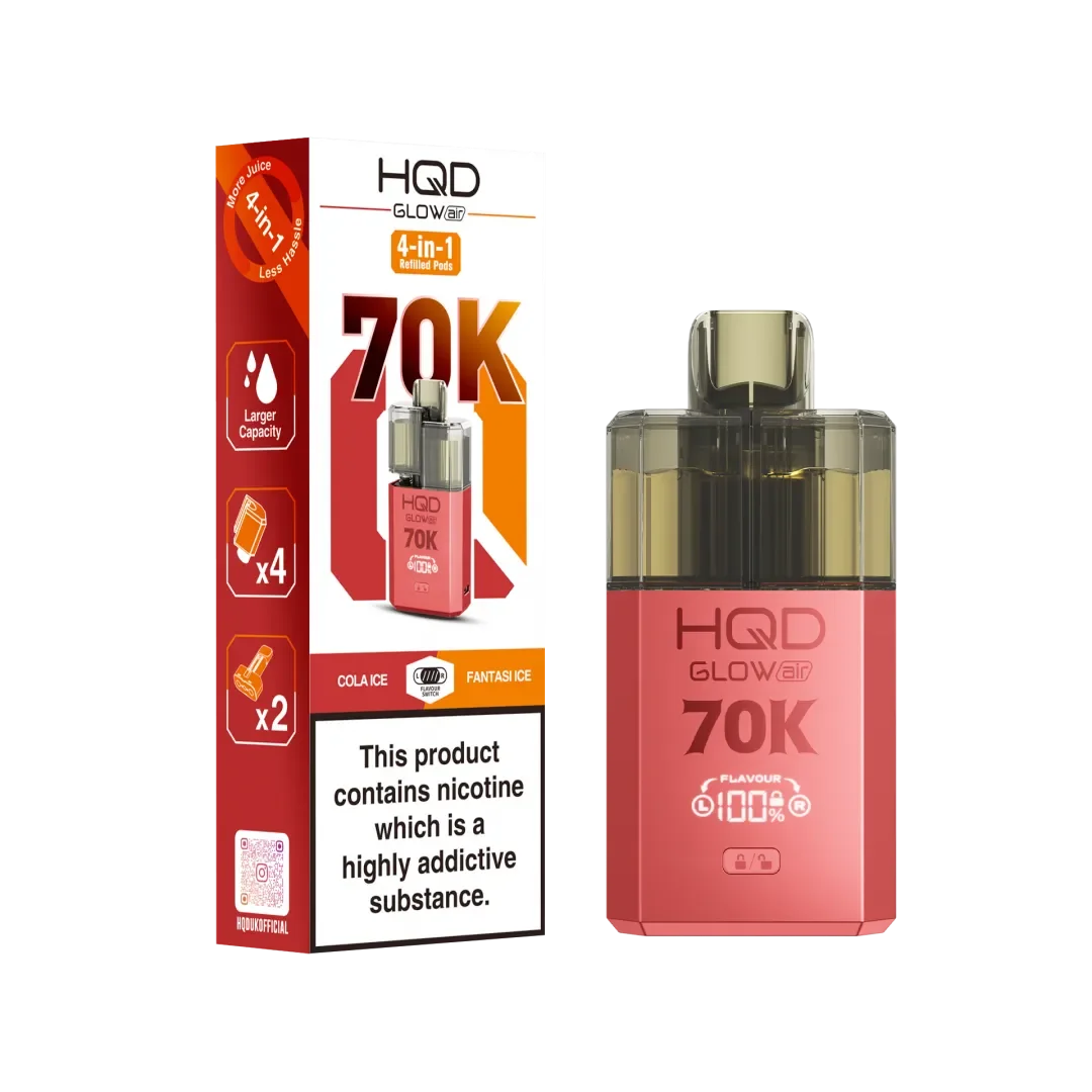 HQD Glow Air 70K Puffs Prefilled Pod Kit