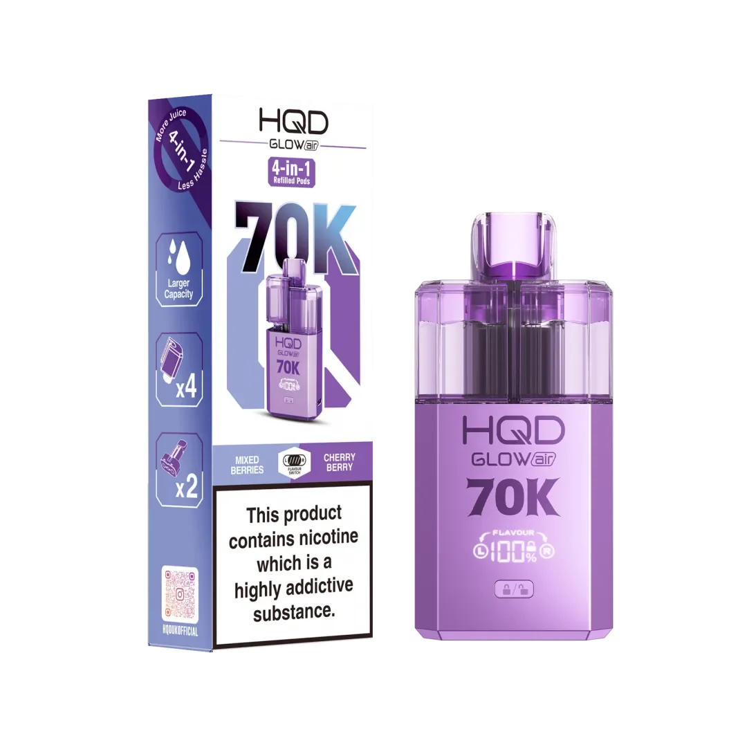 HQD Glow Air 70K Puffs Prefilled Pod Kit