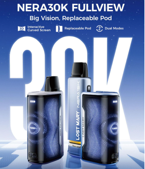 Lost Mary Nera 30k Fullview refilled pod kit UK.
