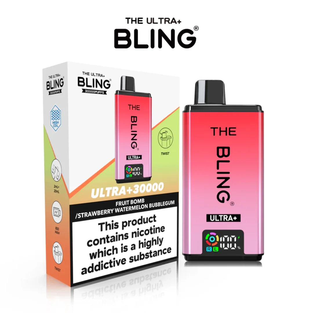 The Bling Ultra Plus 30000+ Puffs Prefilled Pod Kit | Only £11.99 | Any 3 for £34